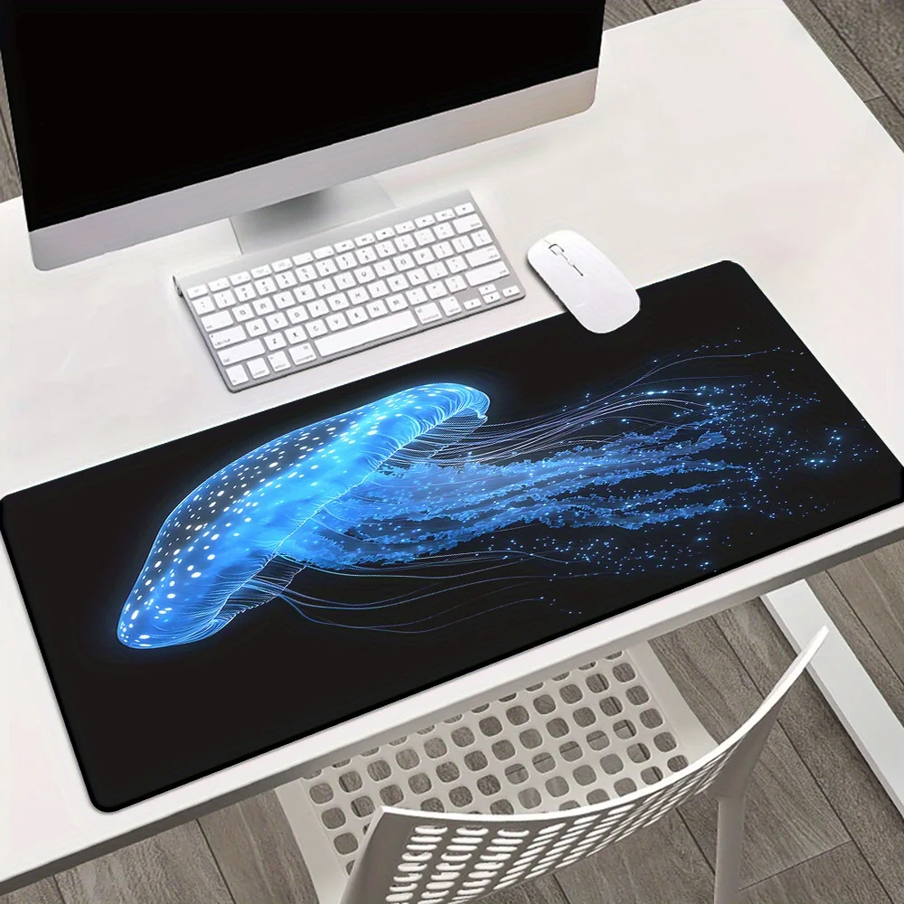 Светящийся коврик для мыши с синей медузой - Фотография_4