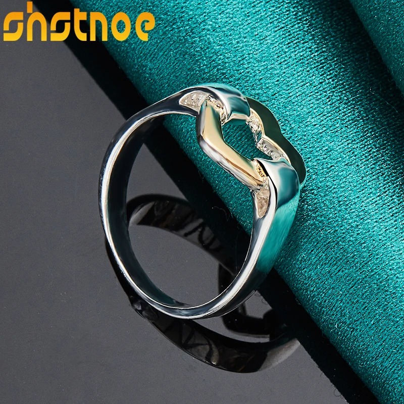 Женское кольцо с сердцем из серебра - Фотография_2