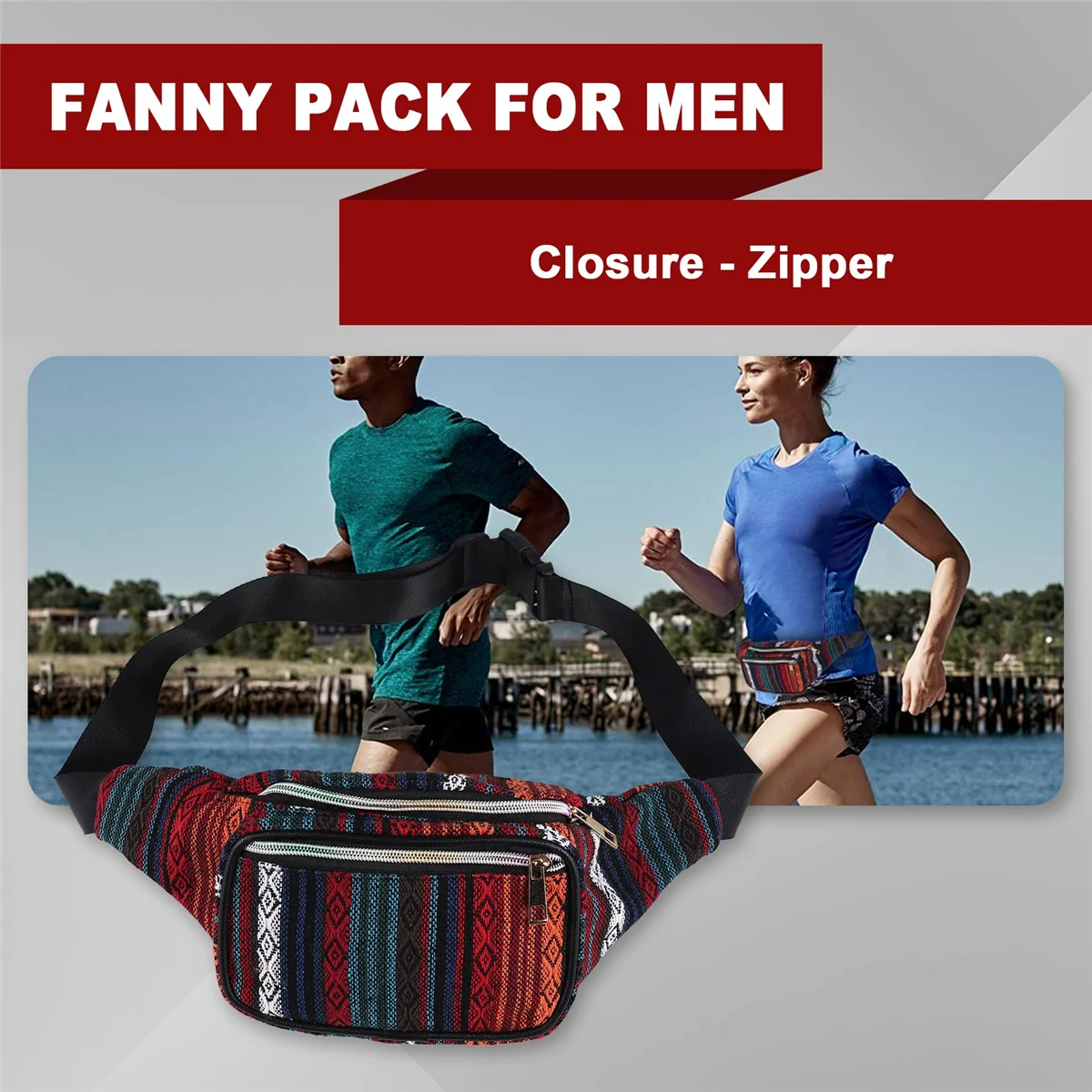 Abqr женская этническая поясная сумка в стиле ретро - Фотография_5