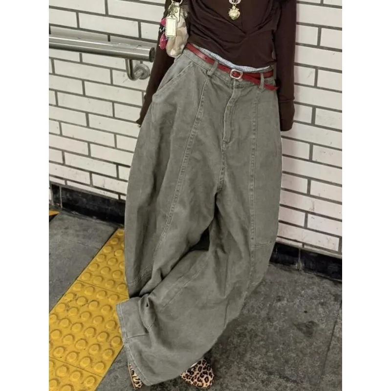 Deeptown y2k винтажные женские брюки-карго harajuku - Фотография_5