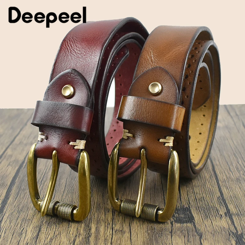 Deepeel, новый ремень из натуральной кожи шириной 105-125 см - Фотография_2