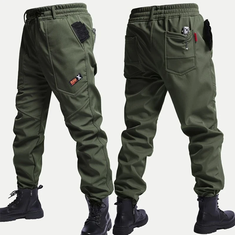 Осенне-зимний однотонный бархатный штурмовой комплект с капюшоном - Фотография_6