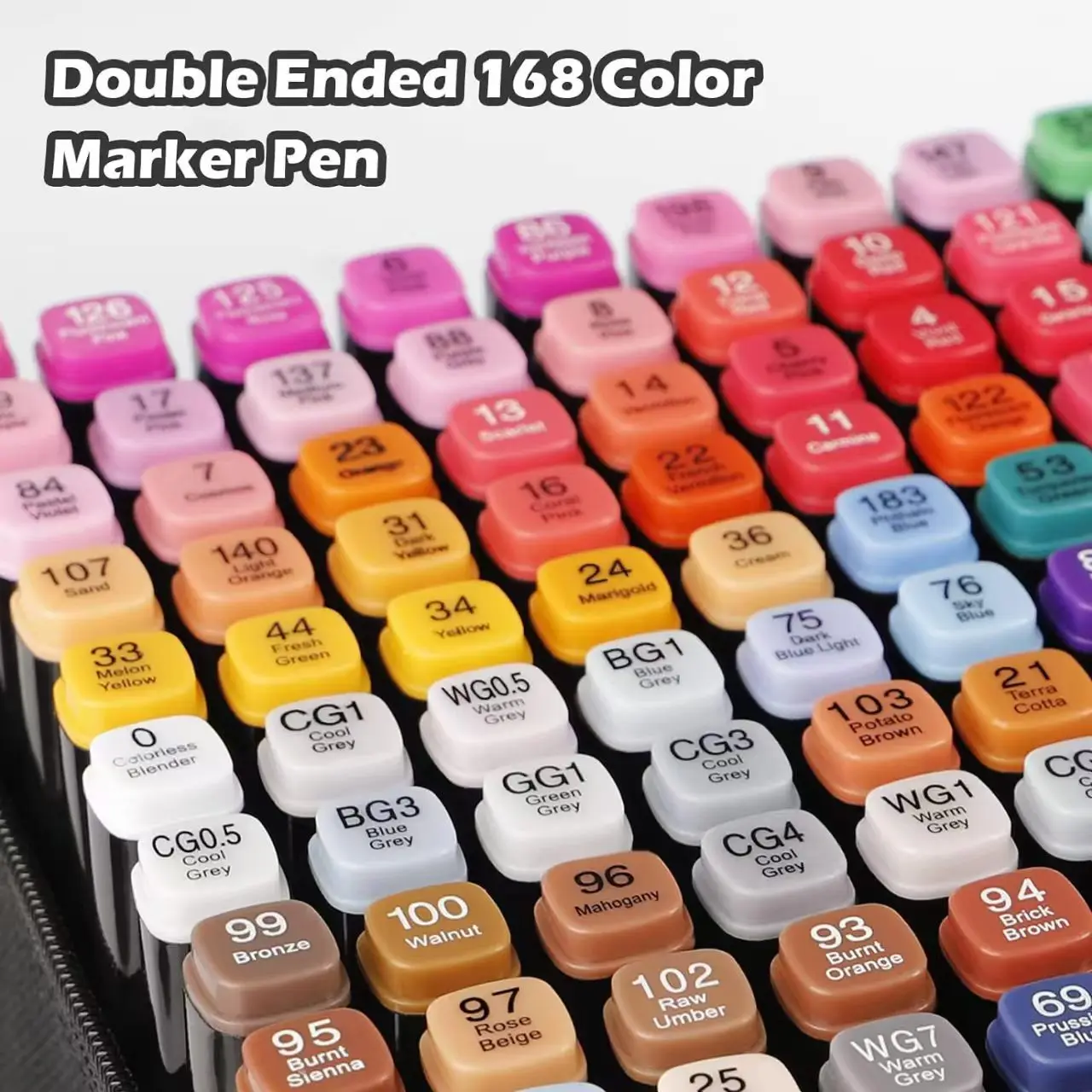 Цветов, набор двуглавых масляных художественных маркеров для рисования - Фотография_2