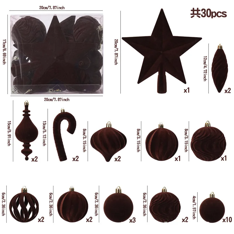 Флокированный шар рождественский - Фотография_4