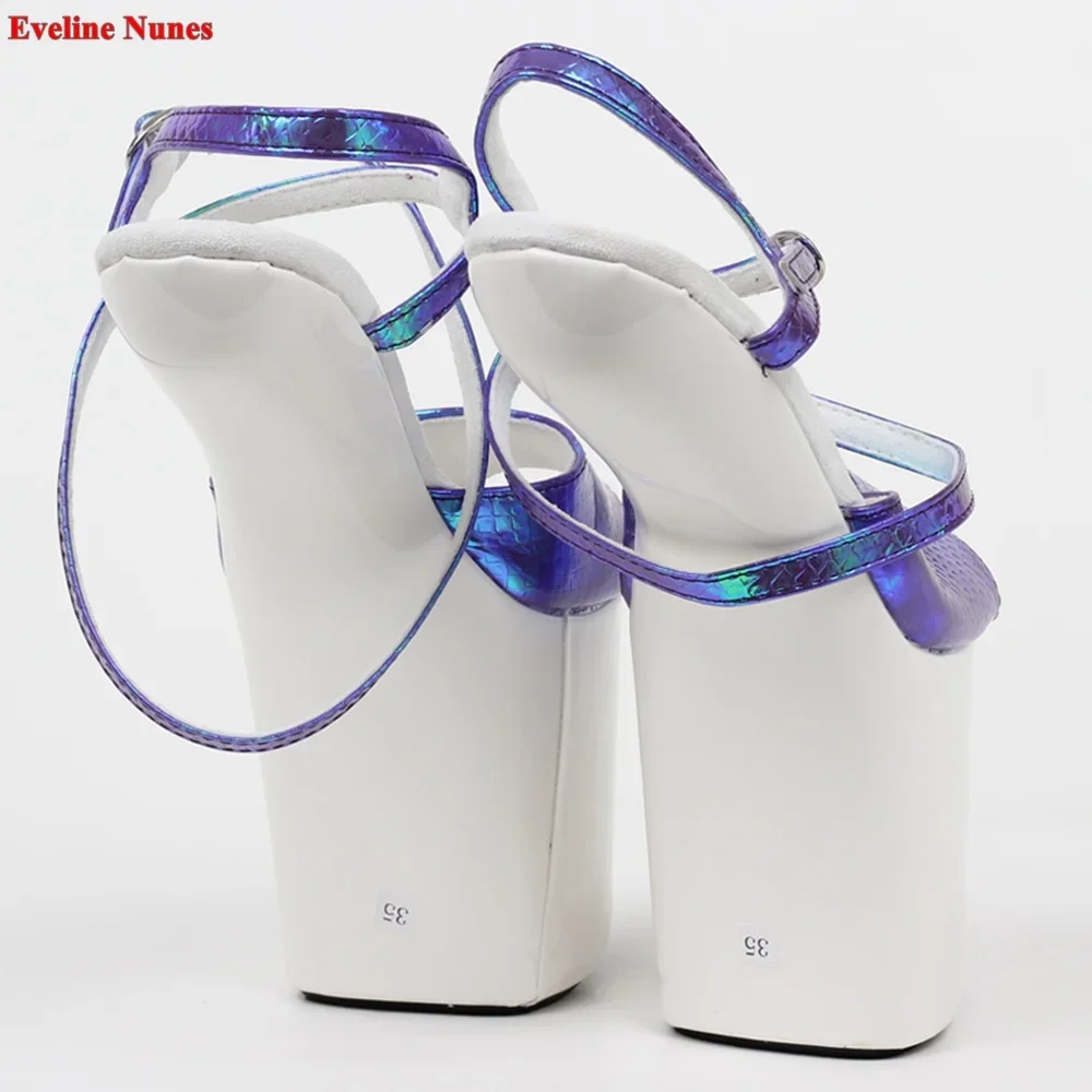 Красочные босоножки без каблука - Фотография_2