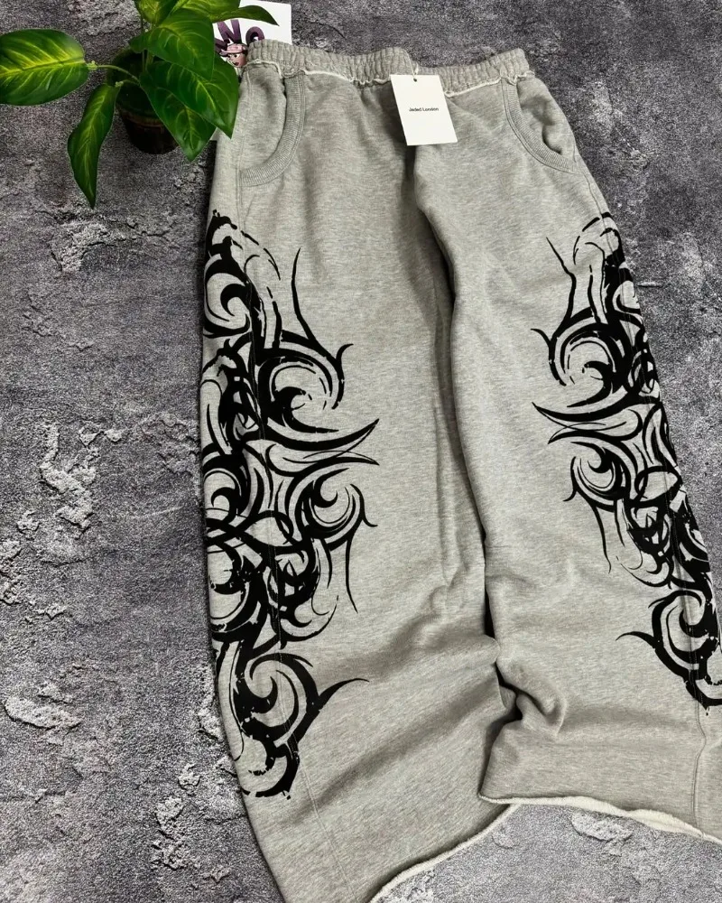 Harajuku модные полосатые спортивные штаны для мужчин и женщин - Фотография_5