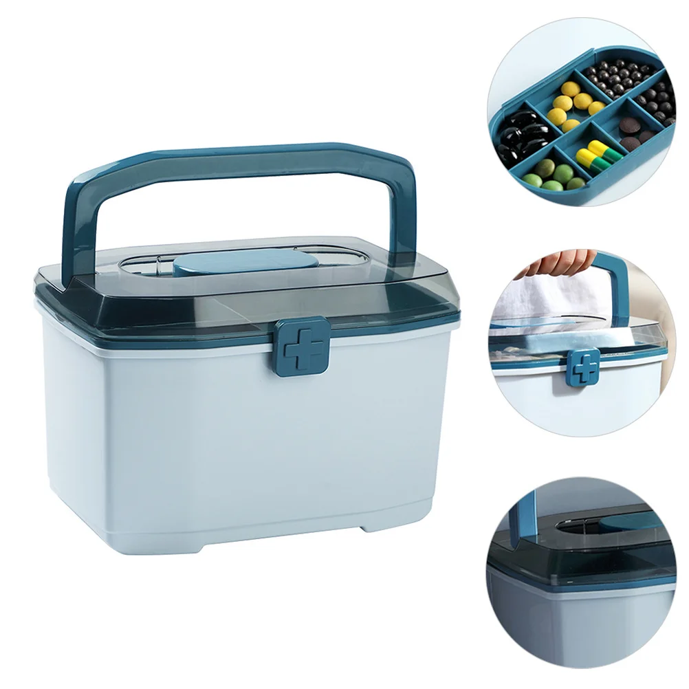 Портативная прозрачная пластиковая аптечка - Фотография_2