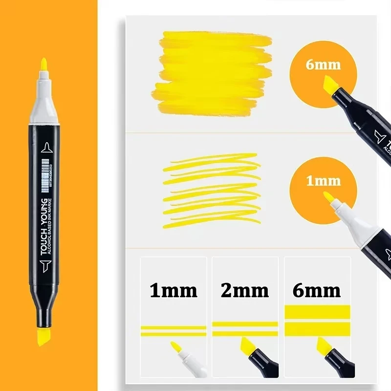 Цветов, набор двуглавых масляных художественных маркеров для рисования - Фотография_4