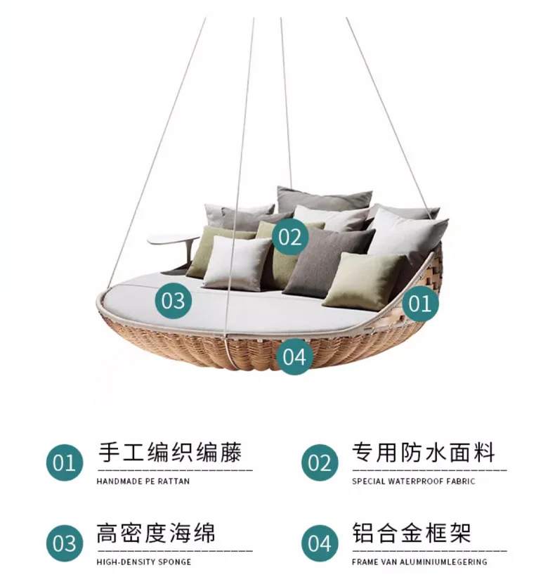 Настраиваемая уличная кровать для виллы - Фотография_5