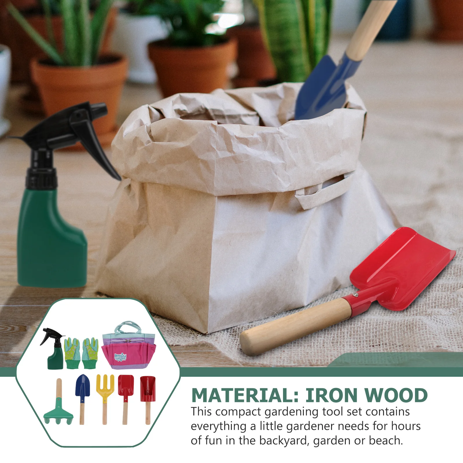 1 комплект, детский садовый набор инструментов - Фотография_5