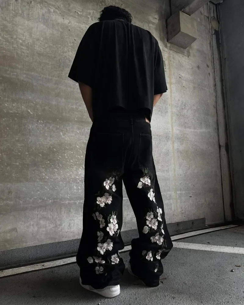 Y2k мешковатые джинсы harajuku - Фотография_3