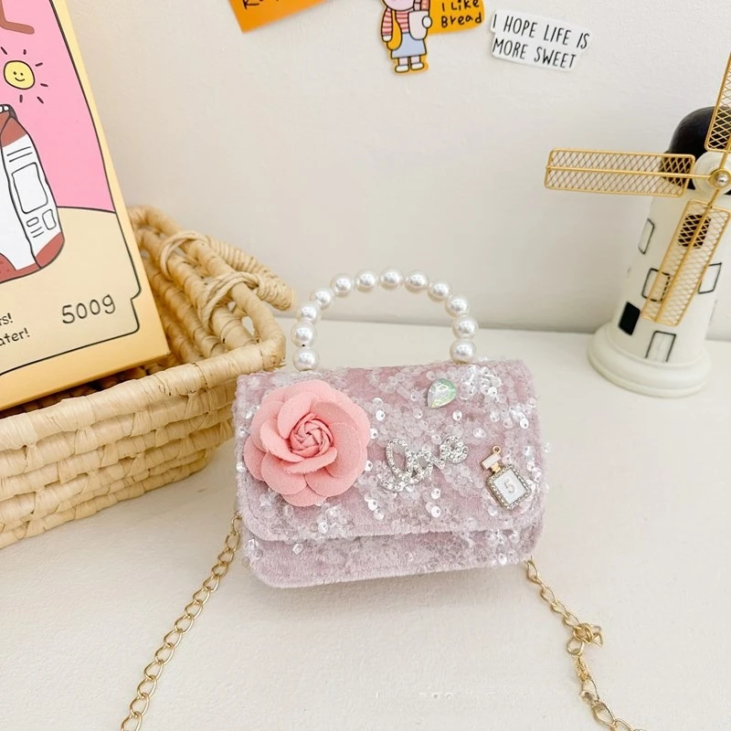 Квадратные сумки на плечо с милым бантом для маленьких девочек - Фотография_5