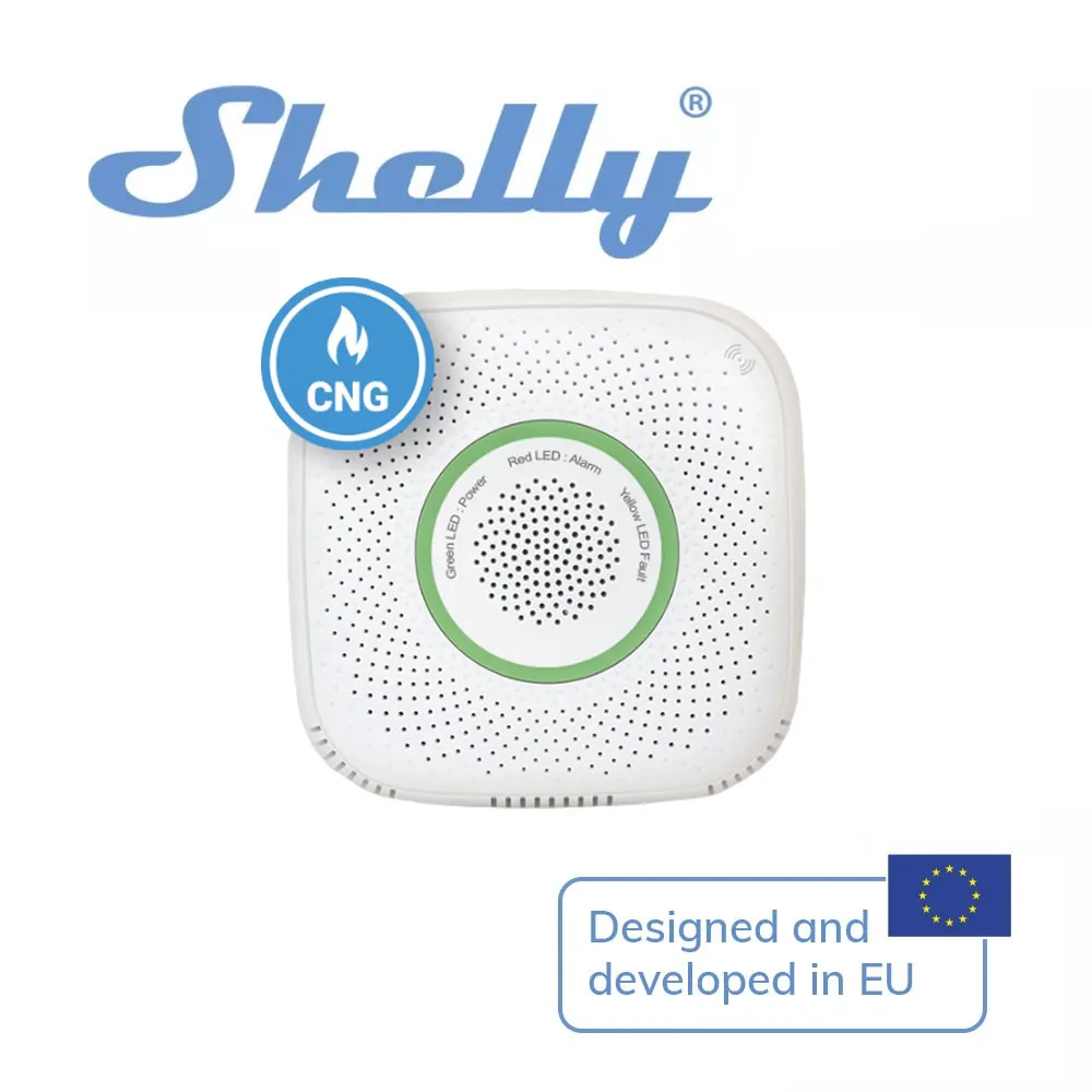 Сертифицированный датчик обнаружения газа shelly gas (cng)