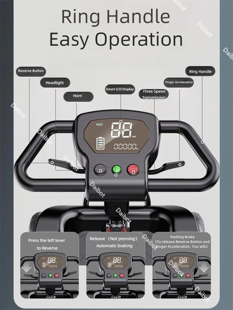 Складной мобильный самокат для пожилых людей - Фотография_5