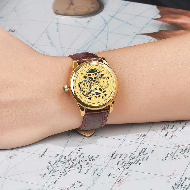 Кожаные деловые кварцевые спортивные - Фотография_5