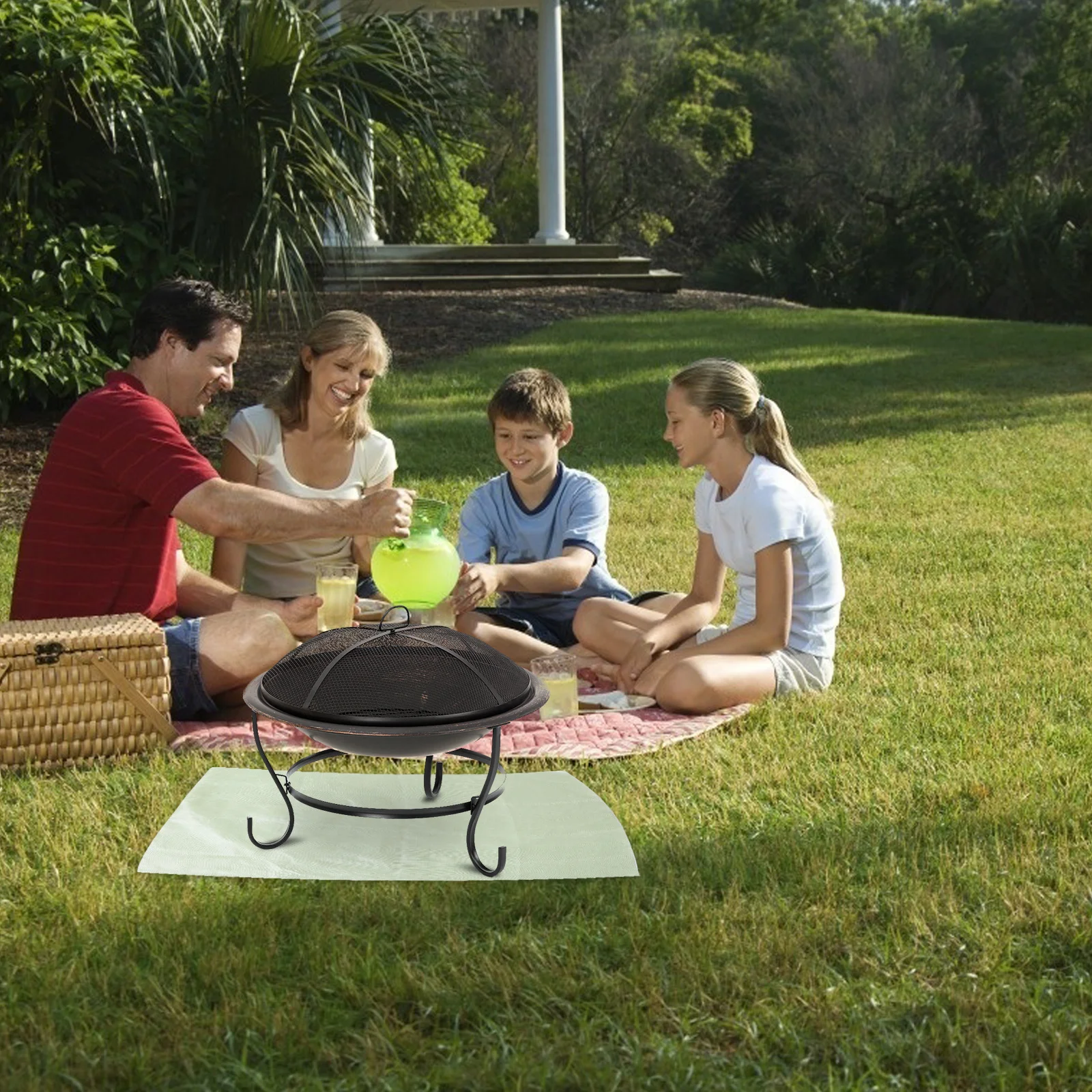 Огнестойкий коврик для земли портативный