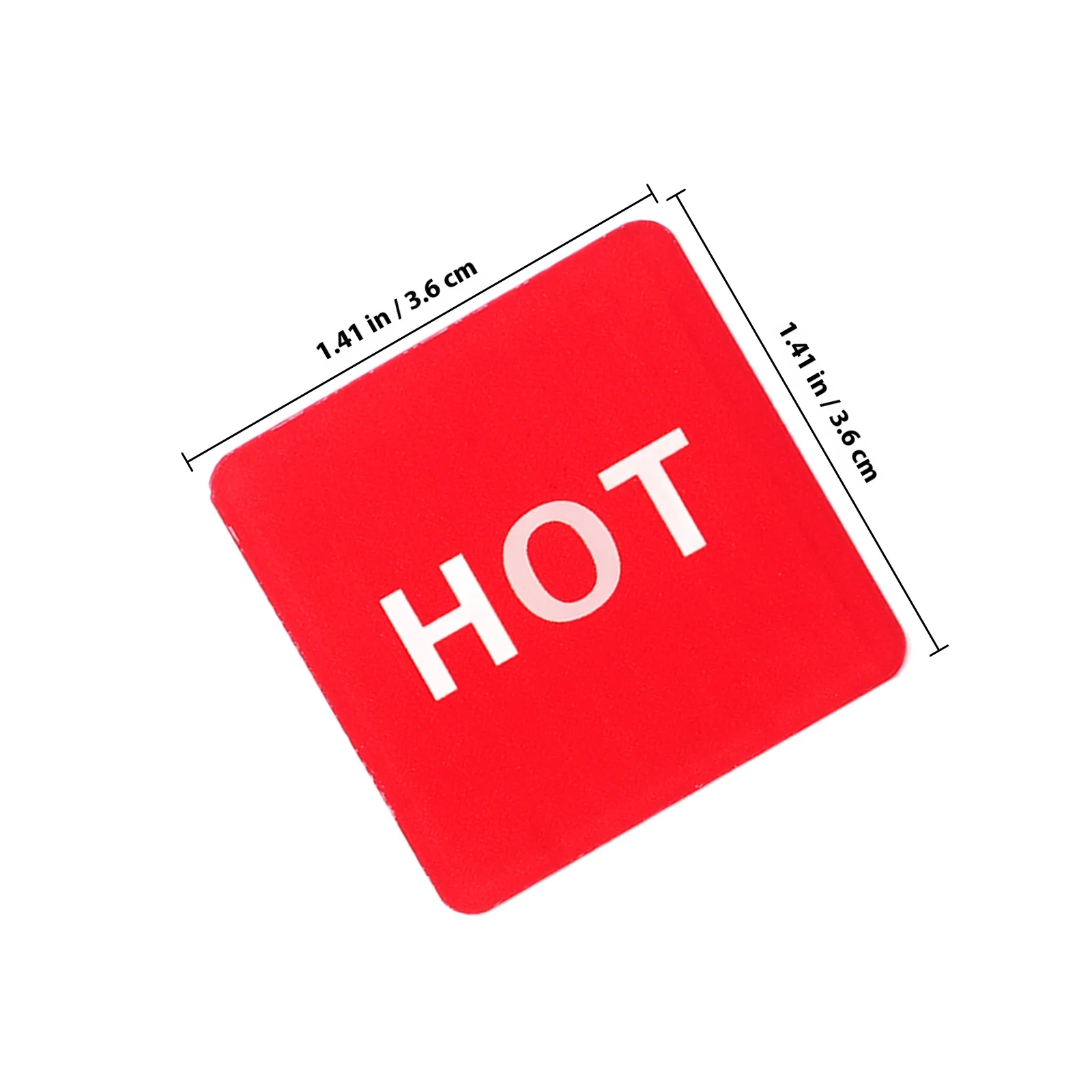 6 пар самоклеящихся акриловых наклеек с надписью «горячая и холодная вода» - Фотография_4