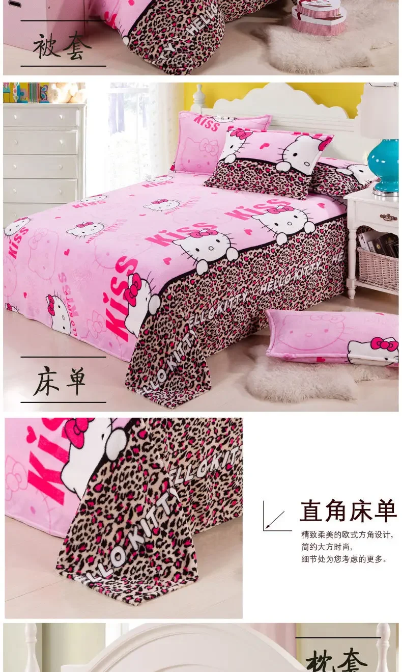 Sanrio hello kitty коралловое флисовое - Фотография_2