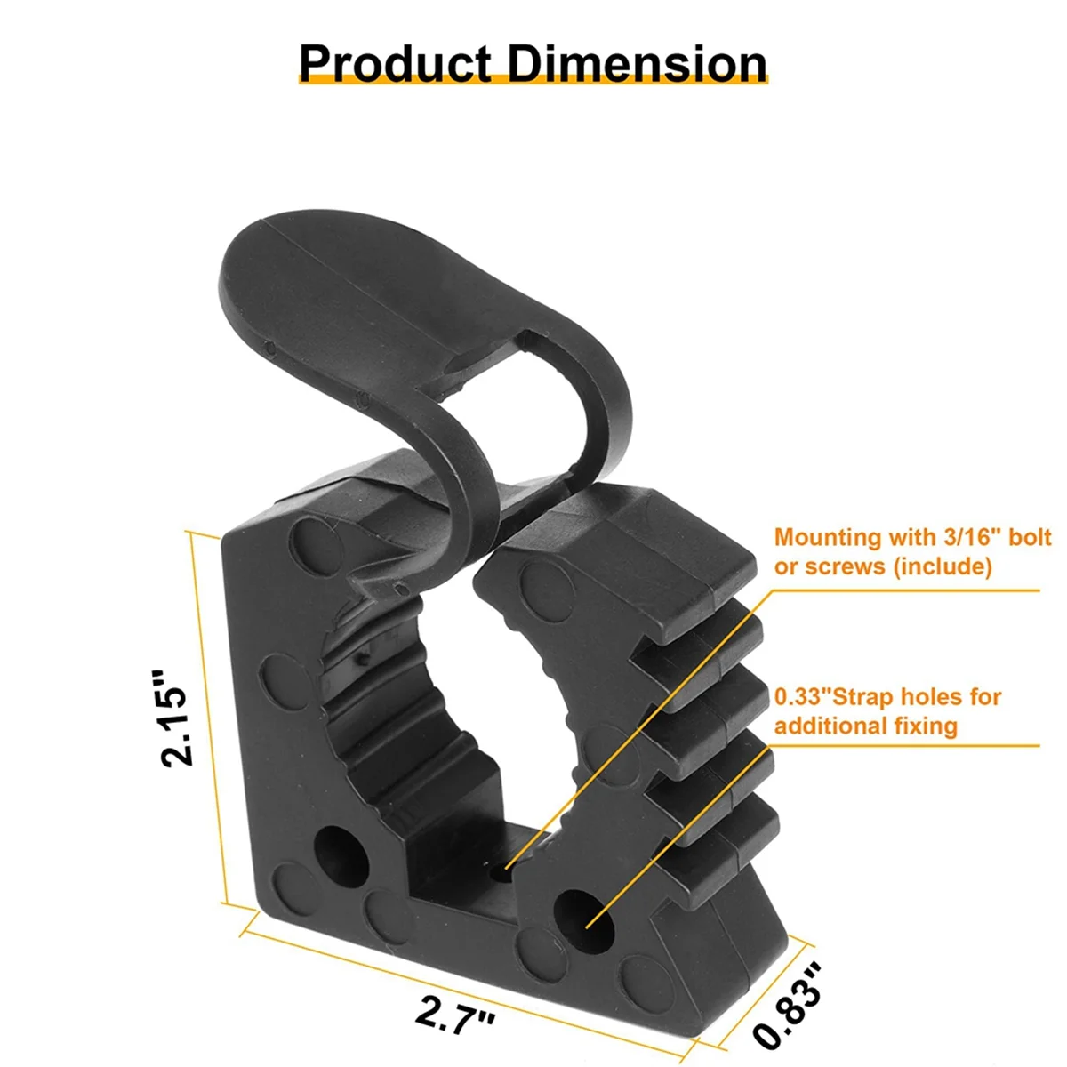 Aa25 4-комп. быстроразъемный резиновый зажим - Фотография_4