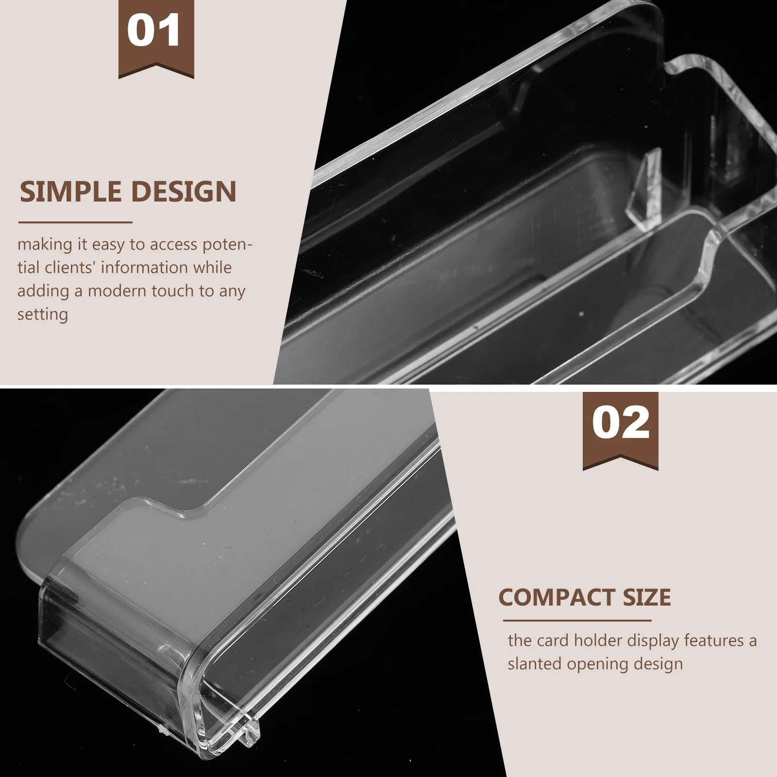 Прозрачный держатель для визитных карточек - Фотография_5