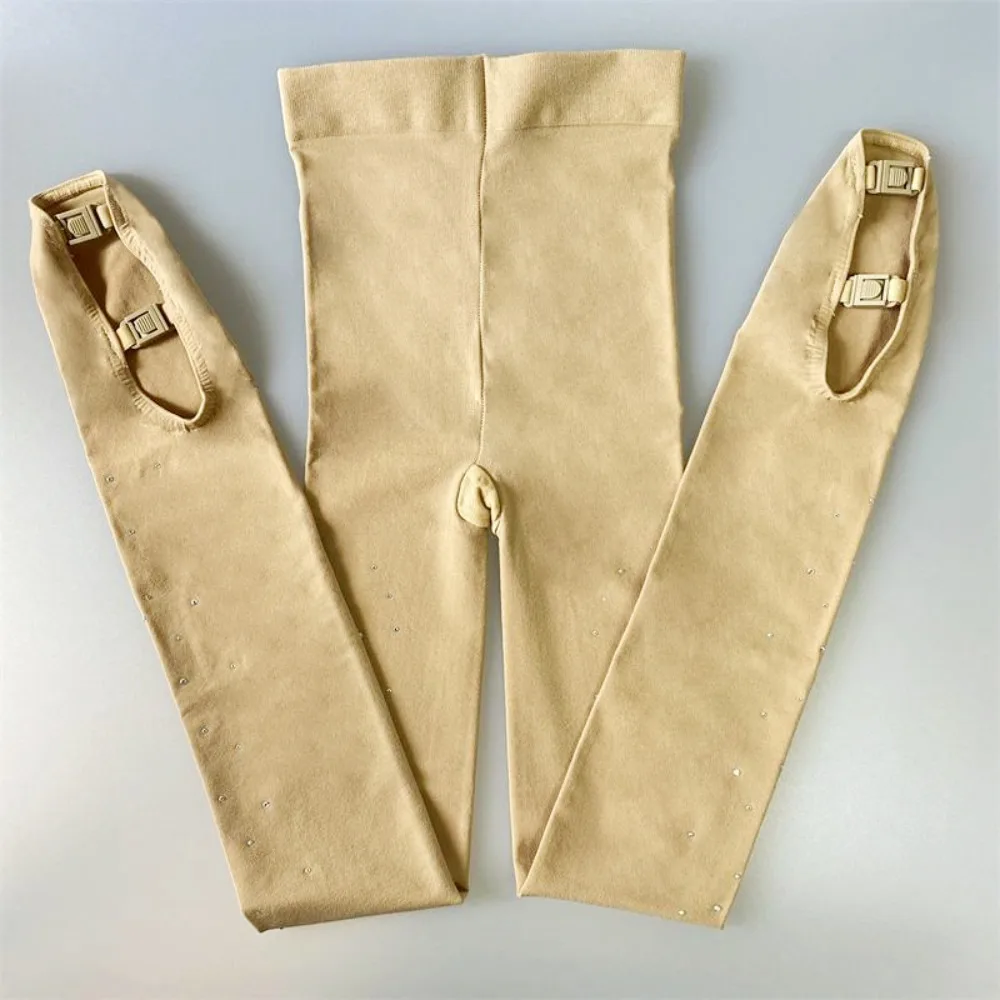 Колготки для фигурного катания со стразами и чехлом для обуви