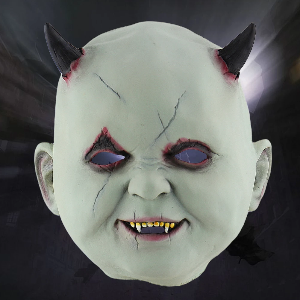 Маска жуткий череп страшные маски - Фотография_6