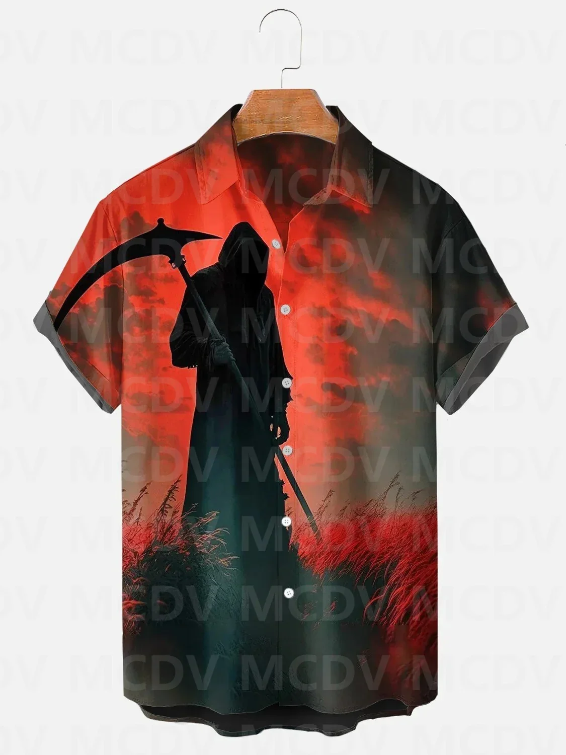 Рубашка grim reaper на хэллоуин