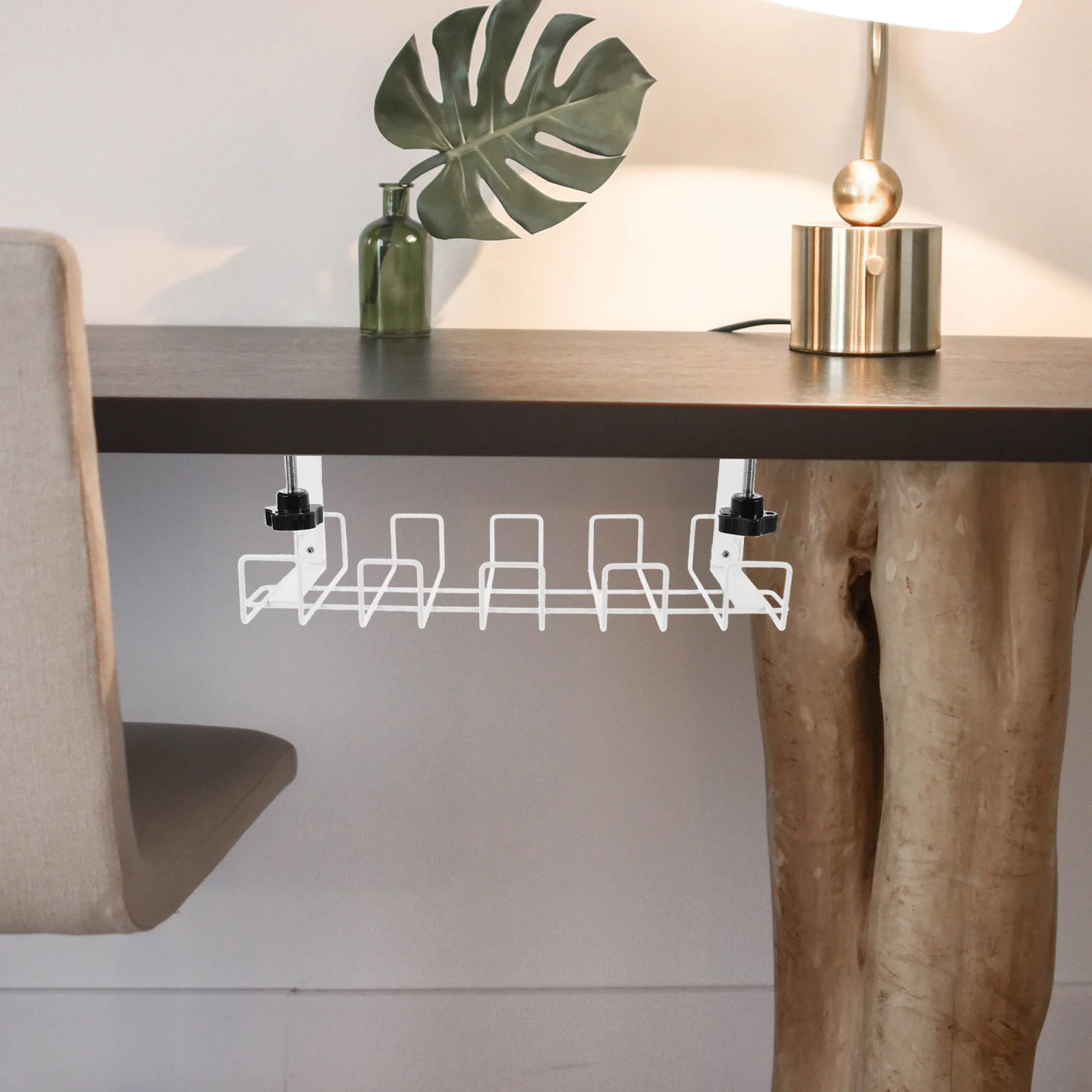 Белый лоток, полка для проволочного органайзера