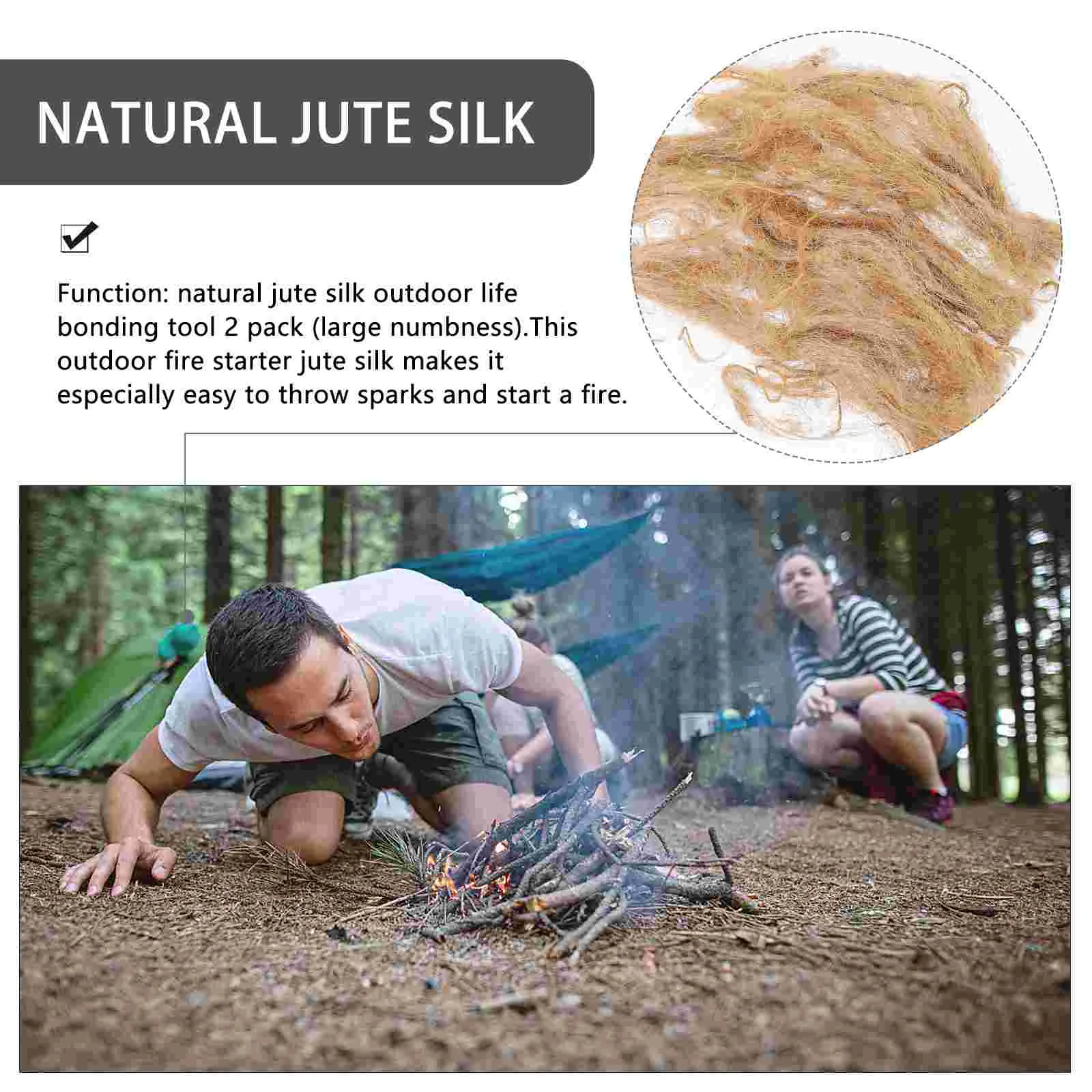 2 упаковки, большой джутовый шелковый инструмент для стартера - Фотография_5