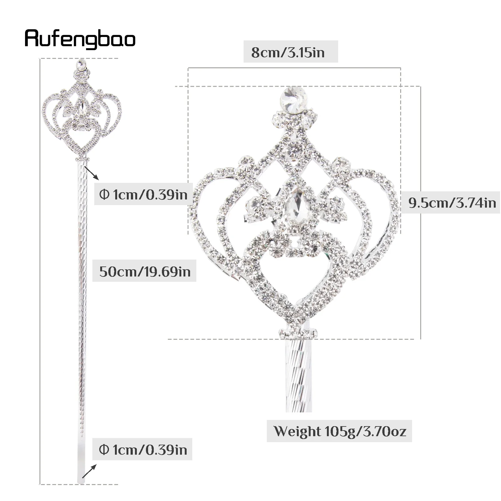 Белая корона из алмазного сплава - Фотография_2