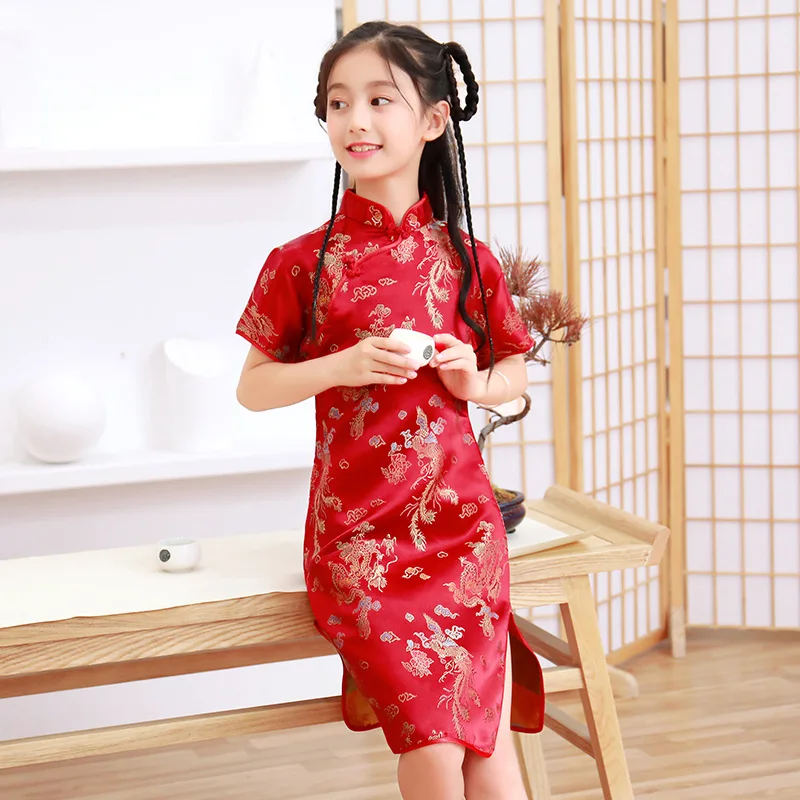 Модные детские платья cheongsam - Фотография_3