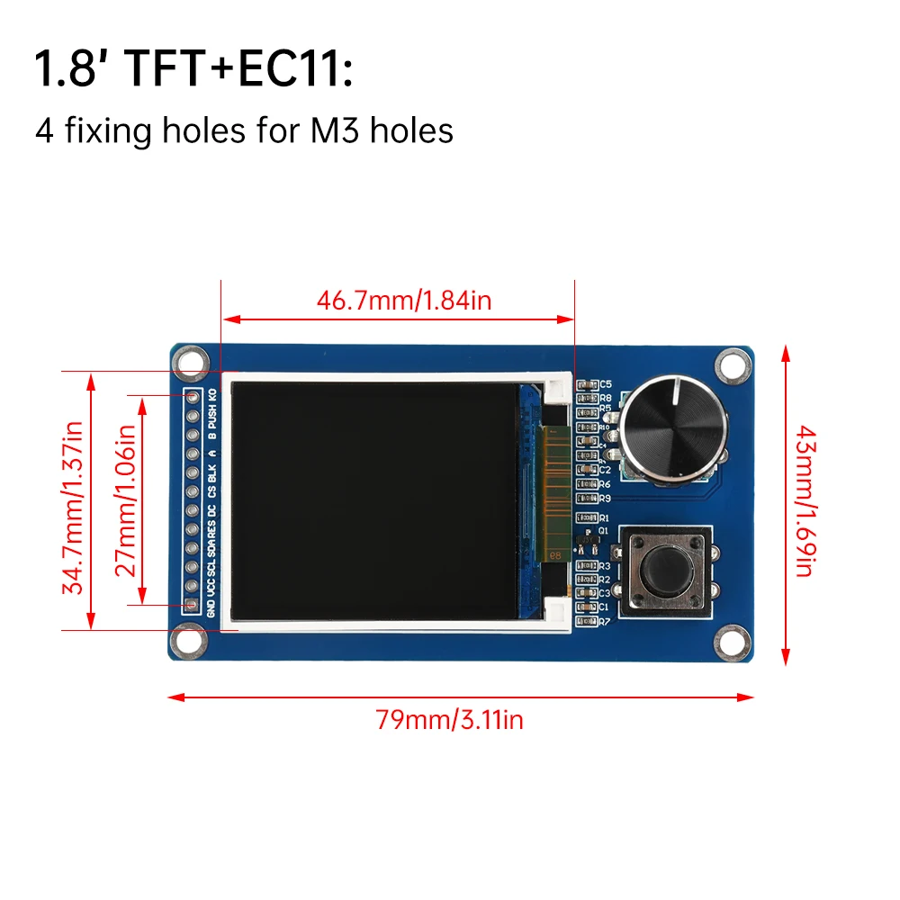 1,8-дюймовый 2,4-дюймовый tft-экран - Фотография_3