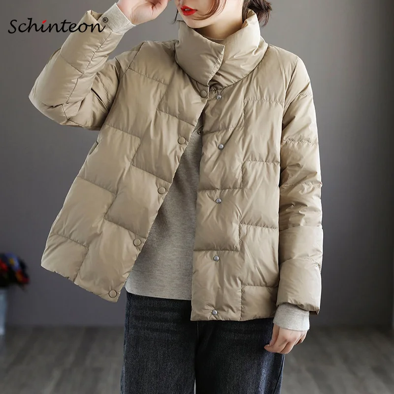 Schinteon женский легкий пуховик