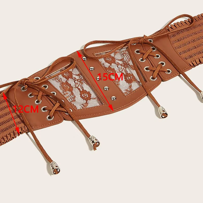 Эластичные кружевные корсетные ремни для женщин - Фотография_5