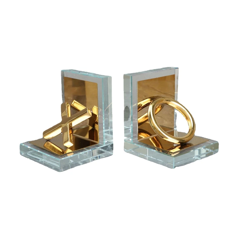 Скандинавский хрустальный металлический подставка для книг xo