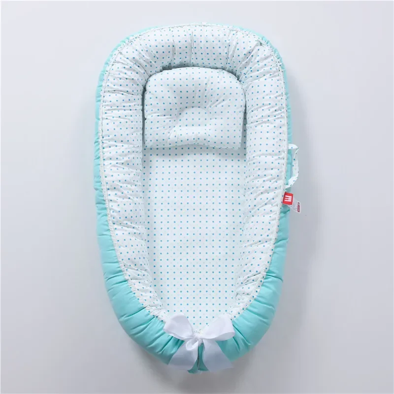 50*85 см новая детская кроватка в горошек - Фотография_4