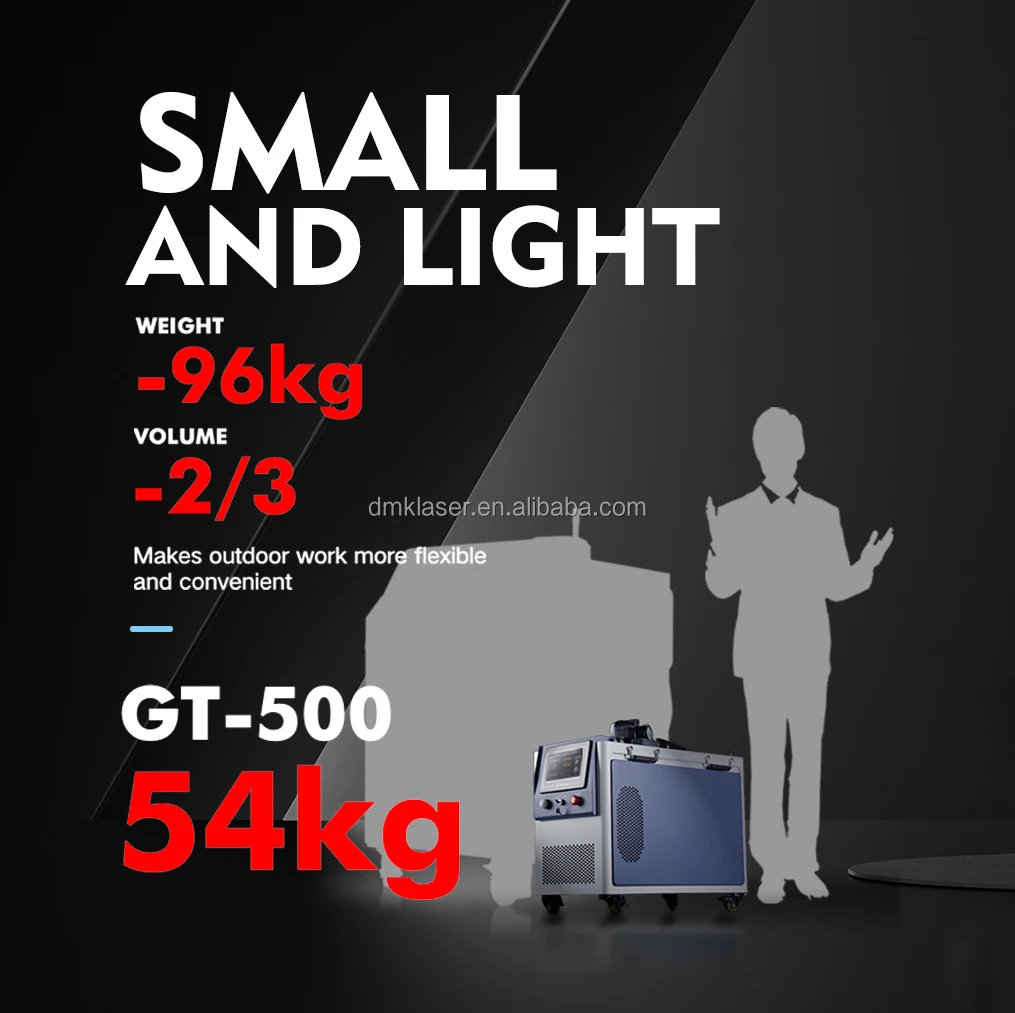 Портативная лазерная чистящая машина gt-500w — удаляет краску - Фотография_5