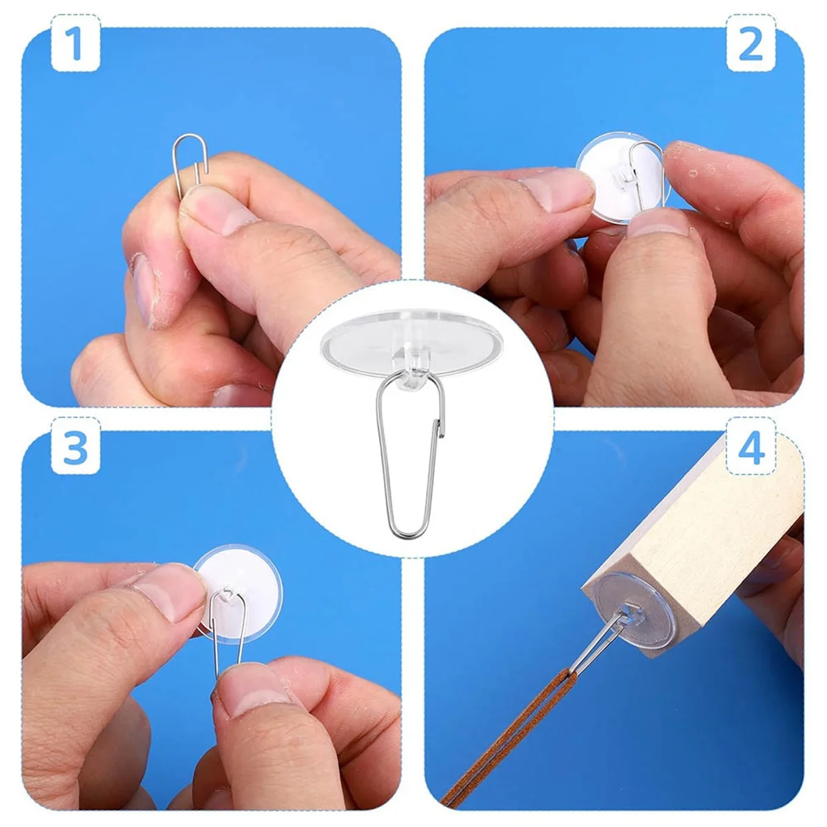 Прозрачные клейкие крючки