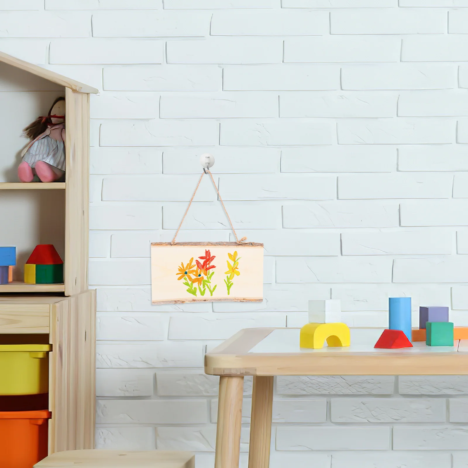 Деревянная подвесная 14x25 см diy