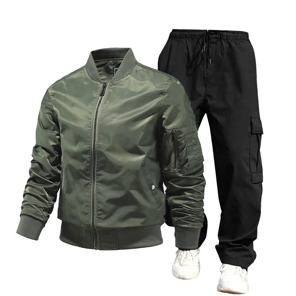 Весенне-осенний популярный комплект курток-бомбер m1 - Фотография_4