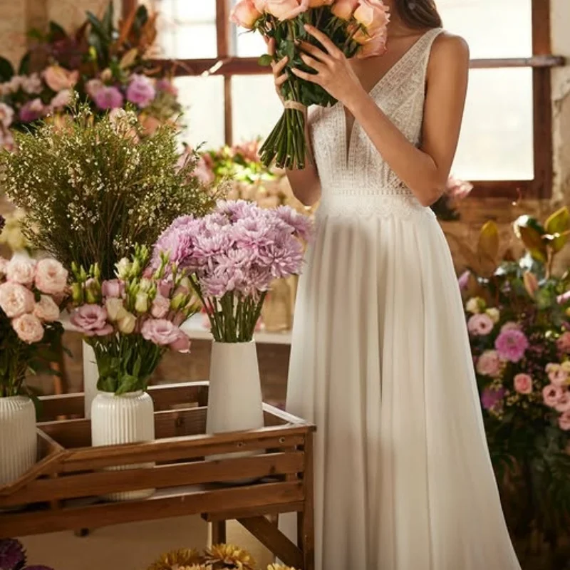 Белые свадебные платья корсет кружевные - Фотография_4