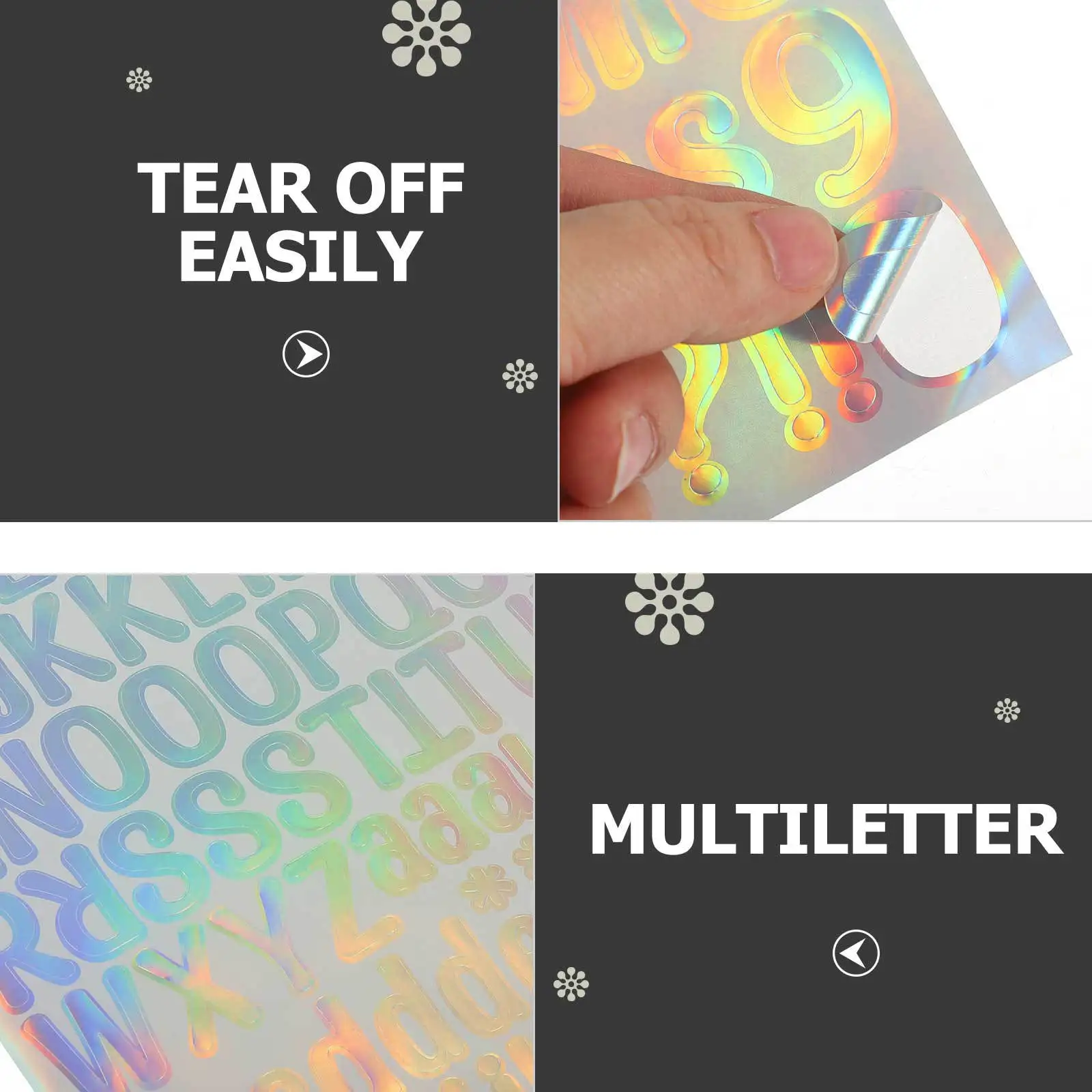 10 листов лазерные наклейки с номерами - Фотография_5