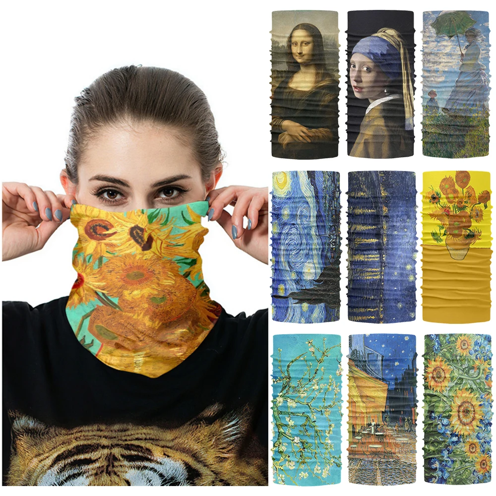 Масляная балаклава van gogh для езды на велосипеде