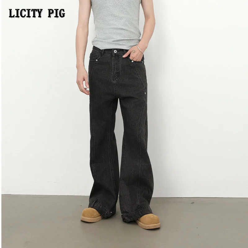 Черные прямые джинсы licity pig