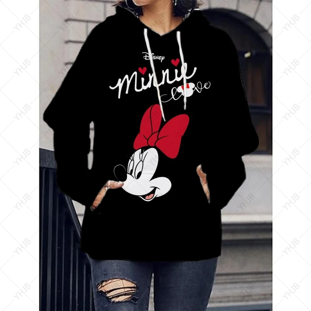Disney-moletom feminino impresso mickey spice