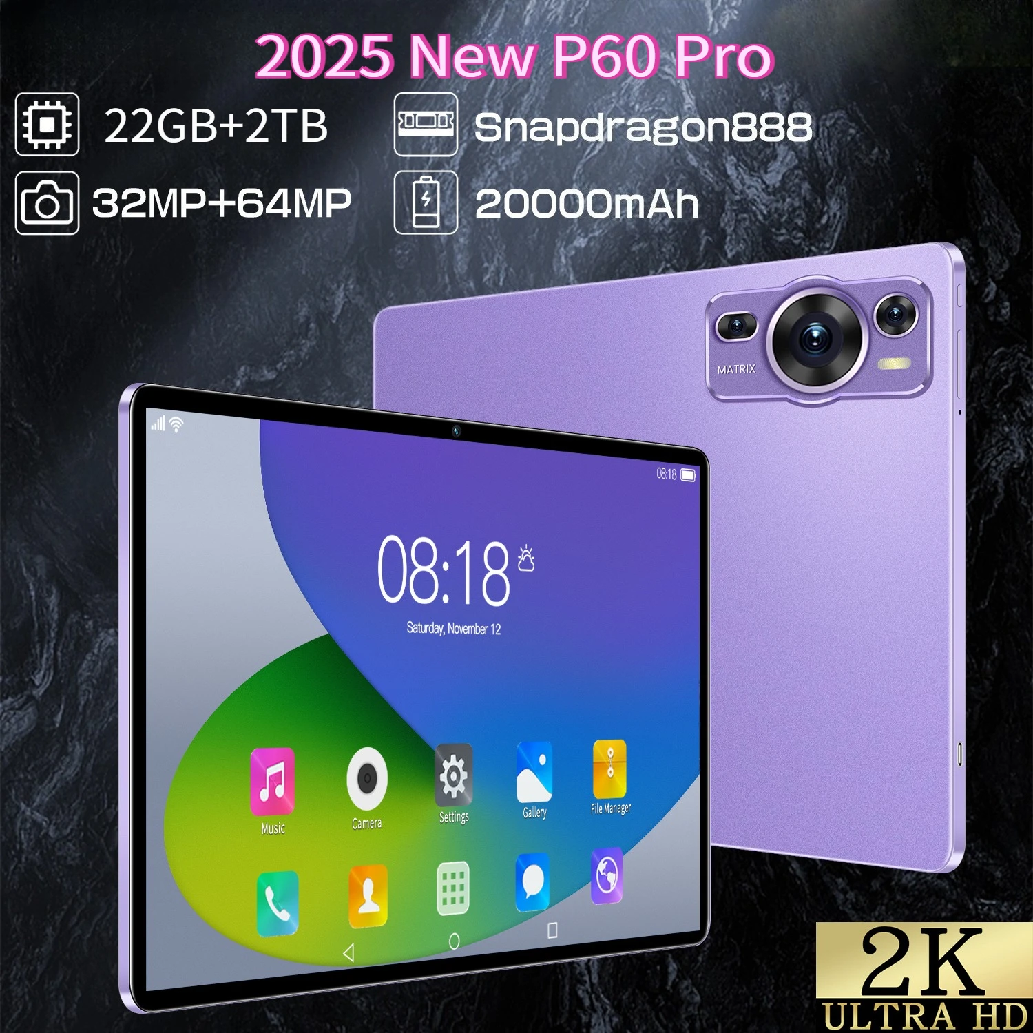 Новый p60 pro 5g двойной планшет