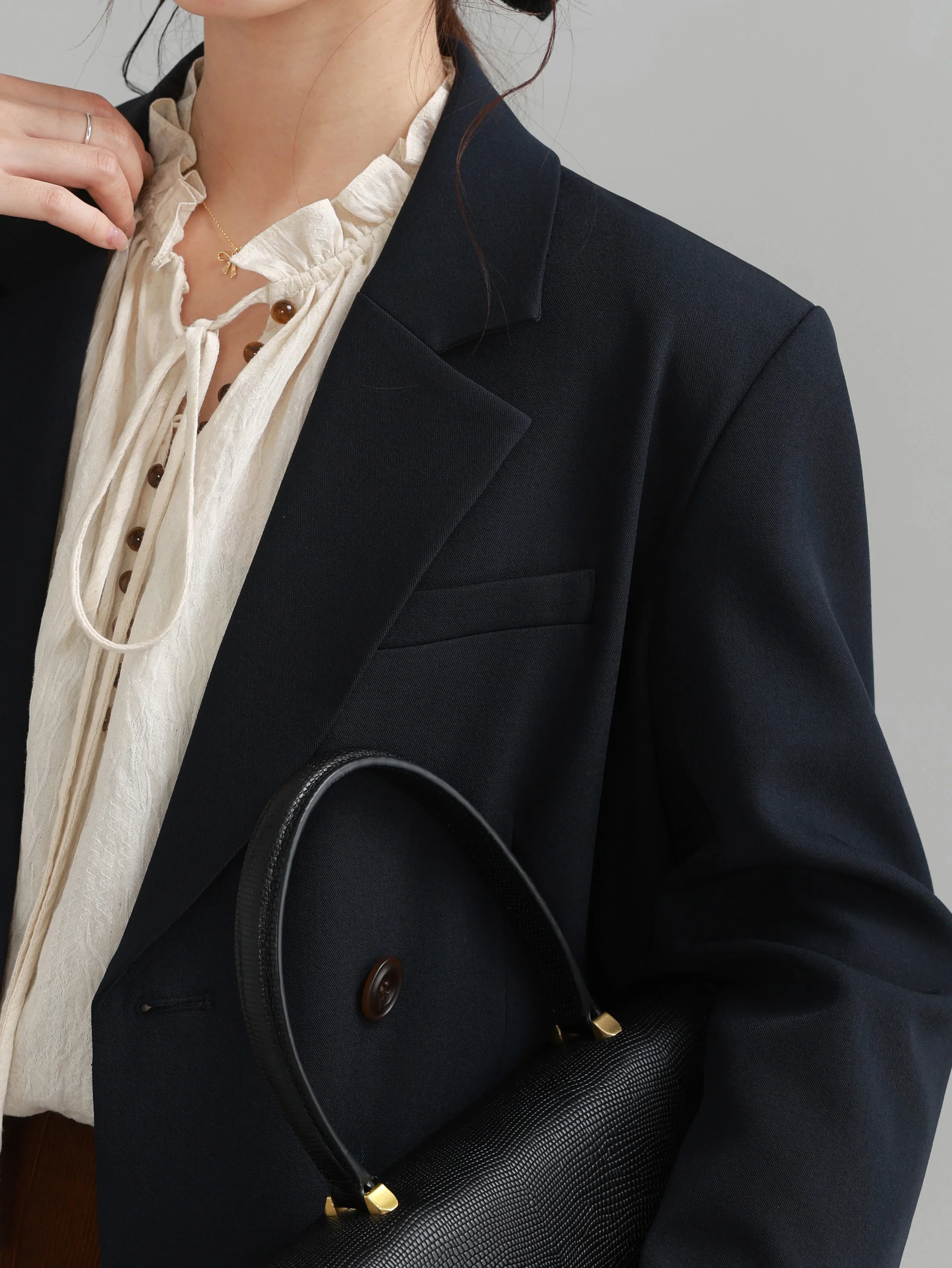 Винтажный блейзер с лацканами - Фотография_5