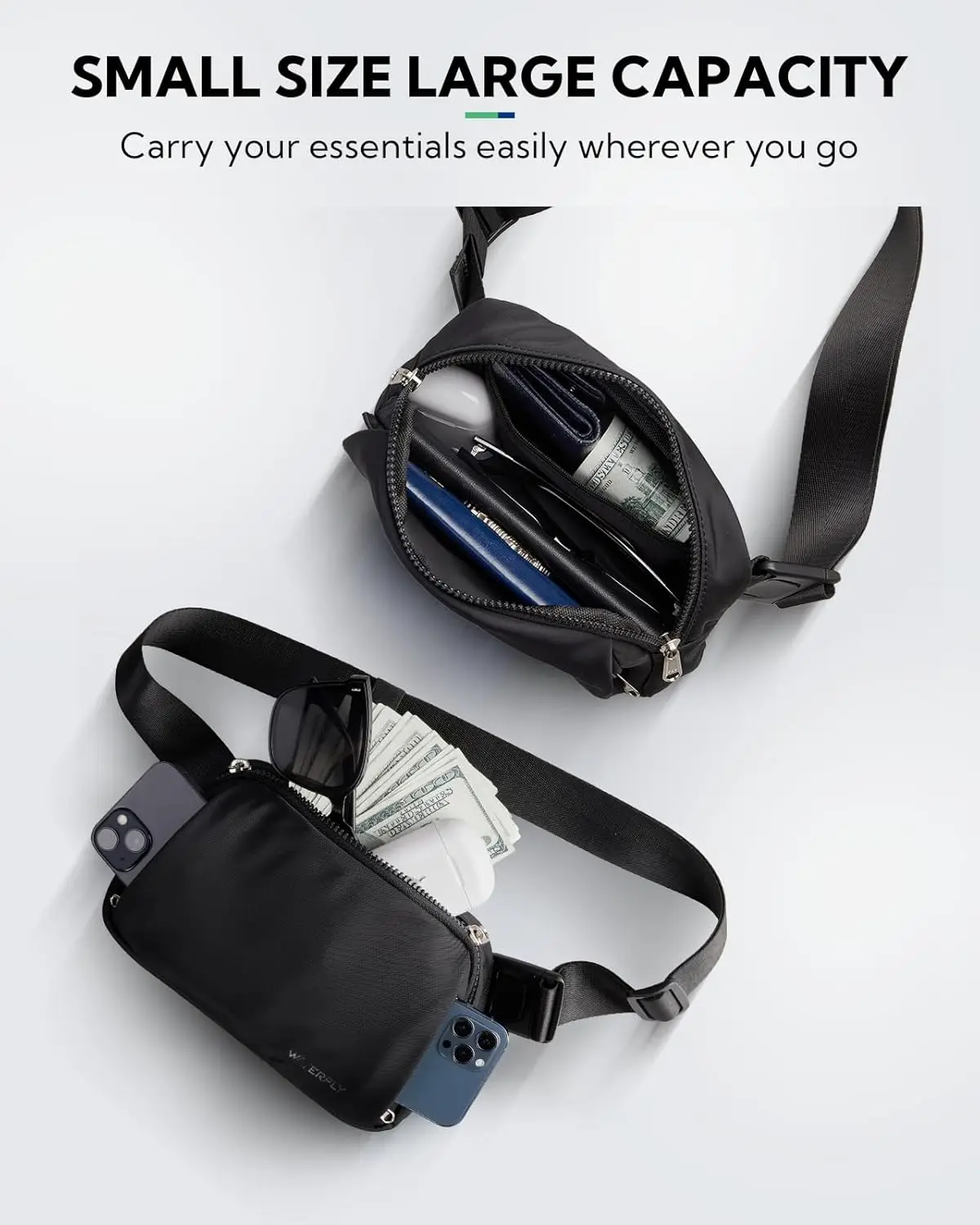 Waterfly поясная сумка через плечо - Фотография_5