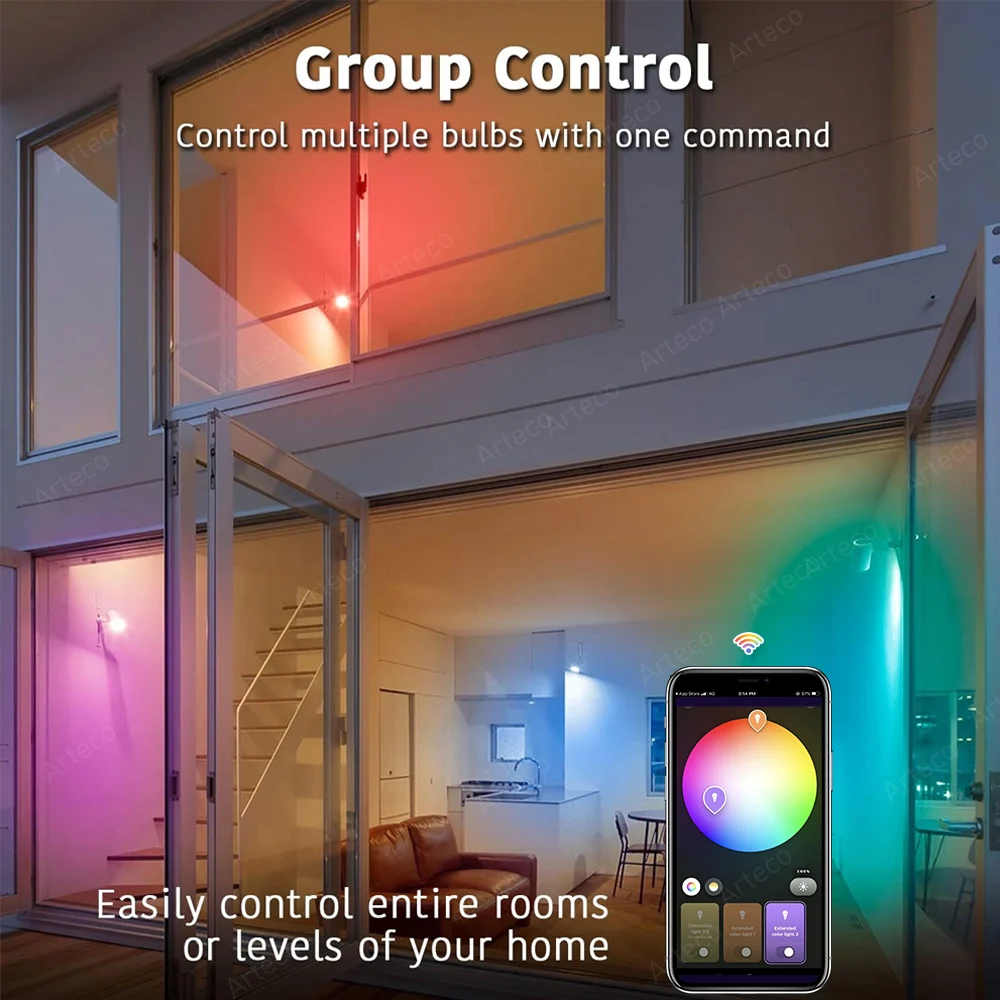 Умная светодиодная лампа tuya с wi-fi - Фотография_6