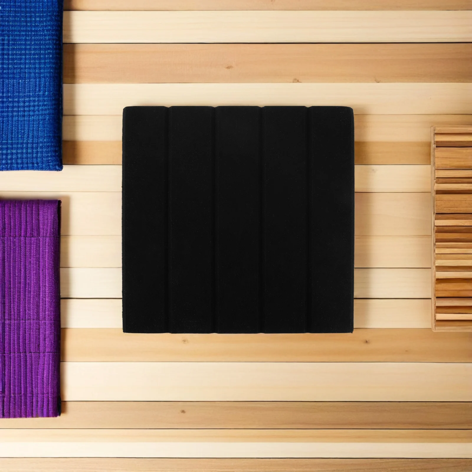 Полиэстеровые акустические настенные панели с вертикальной полосой - Фотография_5